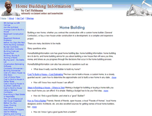 Tablet Screenshot of homebuildinginformation.com